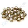 Skleněné ohňové korálky-zeleno-hnědé, vel.cca 5 mm