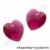 SWAROVSKI ELEMENTS přívěsek - XILION srdce, fuchsia, 14,4x14mm