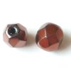 Skleněné ohňové korálky- metalické hnědé, vel.cca8 mm