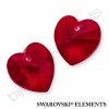 SWAROVSKI ELEMENTS přívěsek - XILION srdce, siam, 14,4x14mm