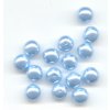 Skleněné voskované perle, světle modrá - díky složitým technologickým procesům při výrobě, nelze zajistit stejný odstín barev u jednotlivých velikostí.