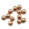 Skleněné voskované perle, bronzová - díky složitým technologickým procesům při výrobě, nelze zajistit stejný odstín barev u jednotlivých velikostí.