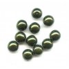 Skleněné voskované perle, olivová - díky složitým technologickým procesům při výrobě, nelze zajistit stejný odstín barev u jednotlivých velikostí.