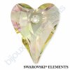 SWAROVSKI ELEMENTS přívěsek - Wild Heart, crystal lumin green, 12mm