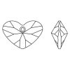 SWAROVSKI ELEMENTS přívěsek - Crazy 4 U Heart, crystal, 27mm