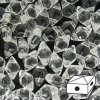 Skleněné mačkané korálky - dvoudírkové DIAMONDUO™ 5x8mm - krystal