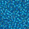 TOHO rokajl, Silver-Lined Frosted Dark Aqua, vel.1,5 mm, průtah 0,5 mm