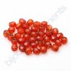 Skleněné ohňové korálky-červeno-hnědá, vel.cca 4 mm