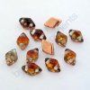 Skleněné mačkané korálky - dvoudírkové DIAMONDUO™ Mini 4x6mm