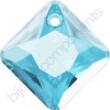 SWAROVSKI CRYSTALS přívěsek - Princess Cut, aquamarine, 16mm