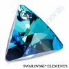 SWAROVSKI ELEMENTS přívěsek - XILION trojúhelník, crystal bermuda blue P, 16mm