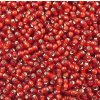 TOHO rokajl, Silver-Lined Frosted Ruby, vel.1,5 mm, průtah 0,5 mm