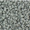 TOHO rokajl, Opaque Frosted Gray, vel.3,1 mm, průtah 1,3 mm