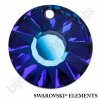 SWAROVSKI ELEMENTS přívěsek - Sun, crystal bermuda blue P, 19mm