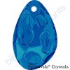 SWAROVSKI CRYSTALS přívěsek - Radiolarian, crystal bermuda blue, 18x11,5mm