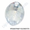 SWAROVSKI ELEMENTS přívěsek - pure leaf, crystal blue shade, 23mm