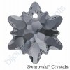 SWAROVSKI CRYSTALS přívěsek - Edelweiss, crystal silver night, 14mm
