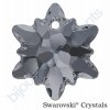 SWAROVSKI CRYSTALS přívěsek - Edelweiss, crystal silver night, 18mm