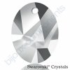 SWAROVSKI CRYSTALS přívěsek - Kaputt Oval, crystal light chrome, 26mm