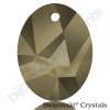 SWAROVSKI CRYSTALS přívěsek - Kaputt Oval, crystal metallic light gold, 26mm