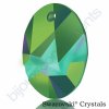 SWAROVSKI CRYSTALS přívěsek - Kaputt Oval, crystal scarabeus green, 26mm