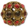 Šatonové kuličky s kameny SWAROVSKI ELEMENTS, cca 8mm