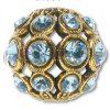 Šatonové kuličky s kameny SWAROVSKI ELEMENTS, cca 13mm
