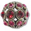 Šatonové kuličky s kameny SWAROVSKI ELEMENTS, cca 13mm