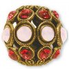 Šatonové kuličky s kameny SWAROVSKI ELEMENTS, cca 13mm
