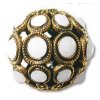 Šatonové kuličky s kameny SWAROVSKI ELEMENTS, cca 13mm