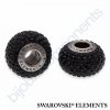 SWAROVSKI ELEMENTS BeCharmed Pavé s xilion šatony - black/jet steel, 14mm