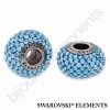 SWAROVSKI ELEMENTS BeCharmed Pavé s xilion šatony - light blue/aquamarine steel, 14mm