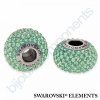 SWAROVSKI ELEMENTS BeCharmed Pavé s xilion šatony - light green/peridot steel, 14mm