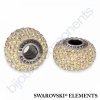 SWAROVSKI ELEMENTS BeCharmed Pavé s xilion šatony - pearl silk/crystal lumin green steel, 14mm