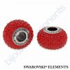 SWAROVSKI ELEMENTS BeCharmed Pavé s xilion šatony - shining red/indian siam steel, 14mm