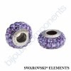 SWAROVSKI ELEMENTS BeCharmed Pavé slim - purple/tanzanite steel, 13mm