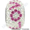 SWAROVSKI CRYSTALS BeCharmed Pavé - white/crystal moonlight, rose, steel, 14,5mm