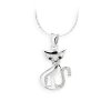 Bižuterní sada - náhrdelník s kočkou - zdobeno kameny Swarovski