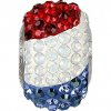 SWAROVSKI ELEMENTS BeCharmed Pavé s xilion šatony - národní barvy/ocel, 14mm