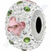 SWAROVSKI CRYSTALS BeCharmed Pavé - white/light rose, crystal paradise shine, crystal, steel, 14mm