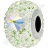 SWAROVSKI CRYSTALS BeCharmed Pavé - white/crystal AB, peridot, white opal, steel, 14mm