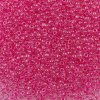 TOHO rokajl, Inside-Color Crystal/Fuchsia Lined, vel.2,2 mm, průtah 0,8 mm