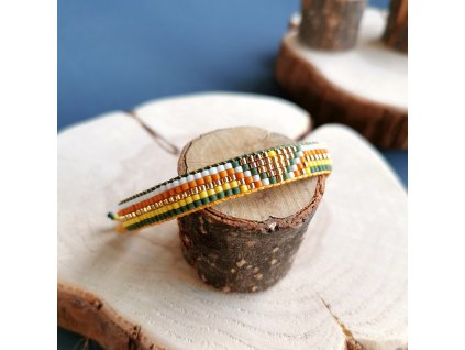 RUČNĚ TKANÝ náramek INSPIRACE PŘÍRODOU