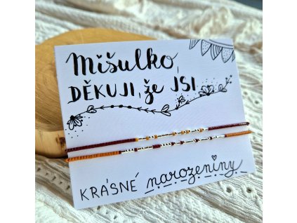 DVOUŘADÝ náramek s Morseovkou STŘÍBRO Ag 925/1000
