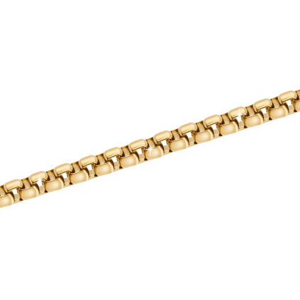 Řetízek z chirurgické oceli, pozlacený řetízek 18k zlatem, délka 50 cm / 0,3 cm 3001491