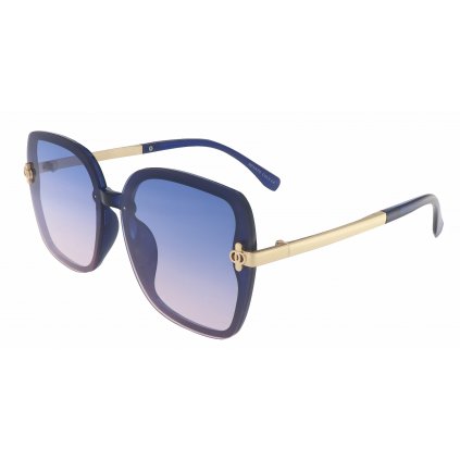 Dámské sluneční brýle, Cat Eye 22350, modré barvy s tónovanými čočkami 9001399-40