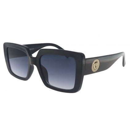 Dámské sluneční brýle, čtvercové 22207, černé barvy s tónovanými čočkami 9001399-74