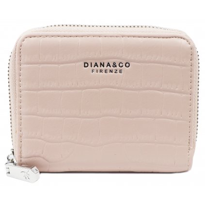Dámská peněženka Diana&Co 3195-9 pastelově růžová - motiv kůže 7302041-1