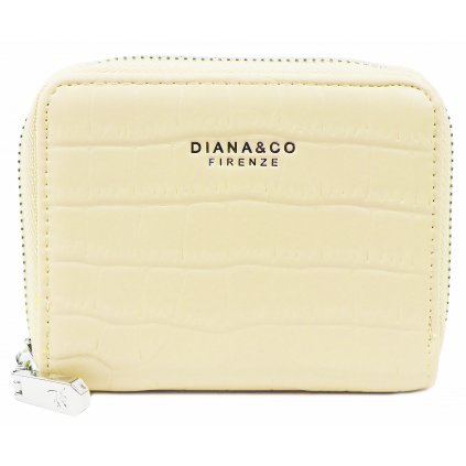 Dámská peněženka Diana&Co 3195-9 pastelově žlutá - motiv kůže 7302041-2