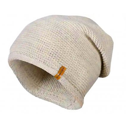 Dámská pletená zimní čepice - béžové barvy 7100382-6